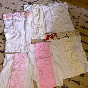 6 baby burp cloths!